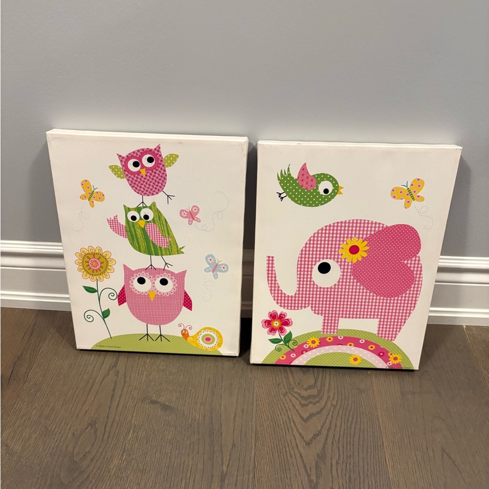 Pottery Barn kids wall decor 14” x 11” EUC ret $150